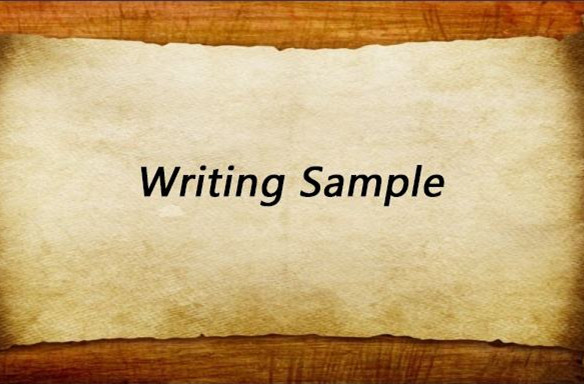 writing sample